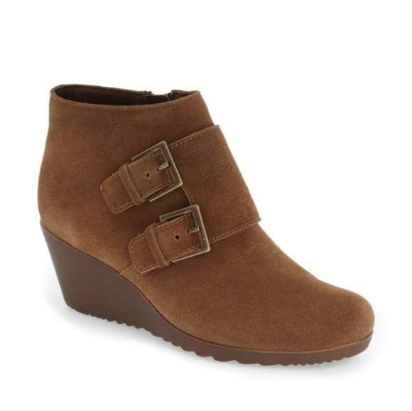 Munro Shoes - New Munro Wedge Suede Leather Boots